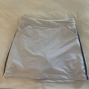 Peter Millar Gray Striped Skort